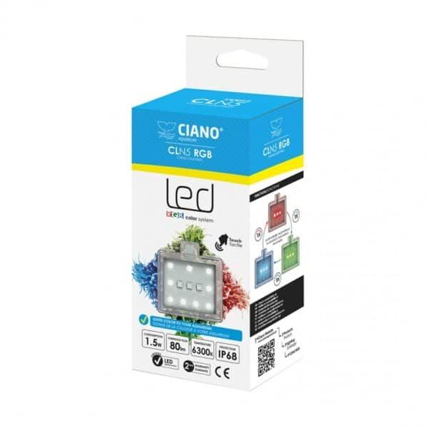 Luz LED RGB para acuarios, control táctil y eficiencia energética.