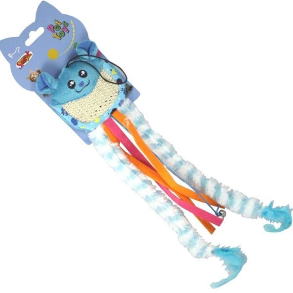 Atrapa divertidas mascotas de peluche con cuerdas y cintas de colores, ideales para niños y regalos en Tienda TodoMASKOTAS.