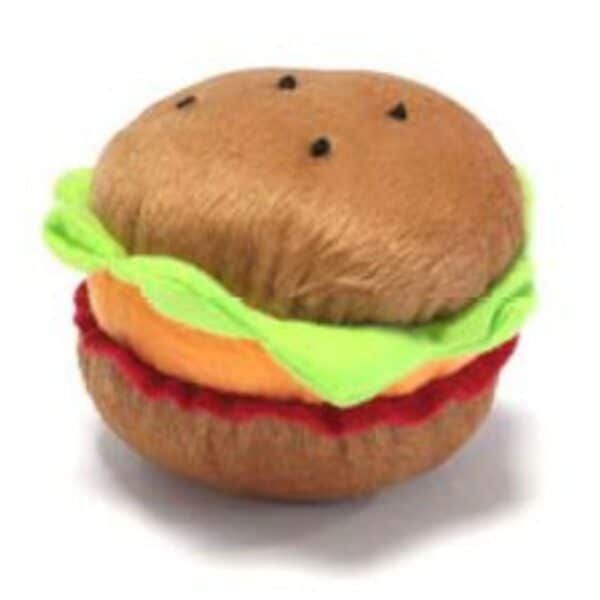 Cuidado: La imagen es de un objeto que parece un sándwich, pero en realidad es un peluche o una maqueta.