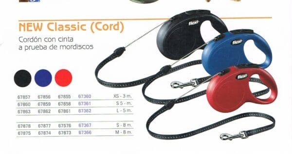 Cinta de perro retractil con cuerda y mango ergonómico, ideal para adiestramiento y paseos.