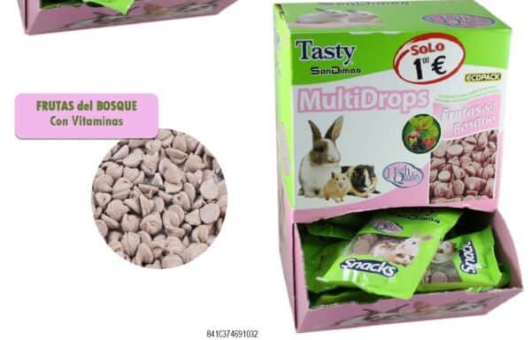 MultiDrops frutas del bosque para roedores, 200g, premium calidad y vitaminas, tienda online TodoMASKOTAS.