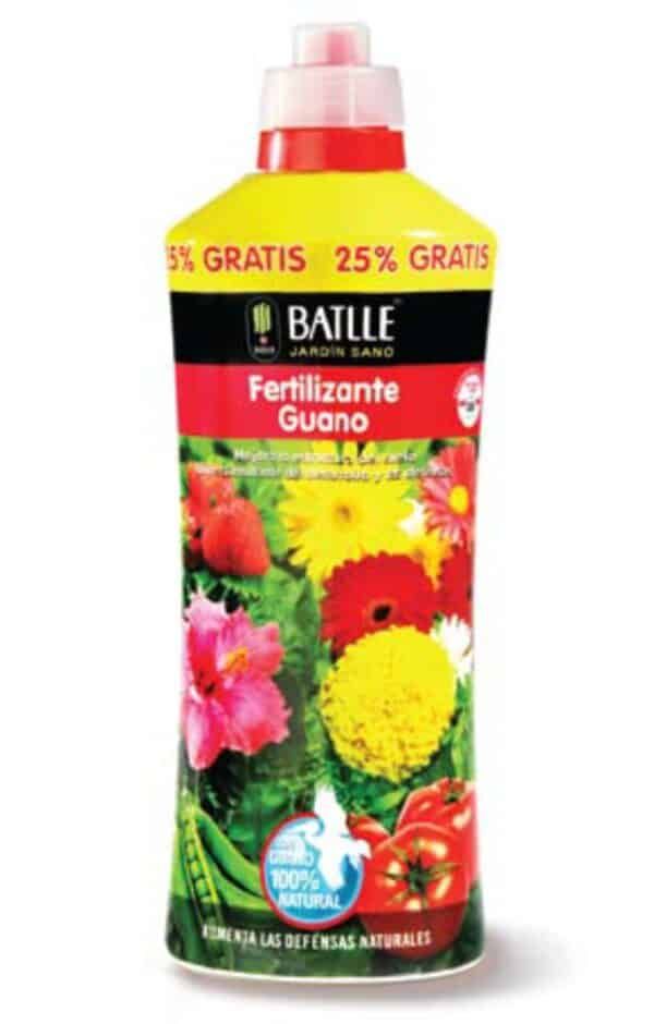 Fertilizante Guano para plantas flores y huertos, con fórmula natural y nutritiva.