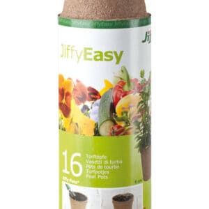 Macetas de fibra biodegradable Jiffy Easy para plantas y semillas.