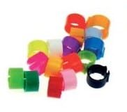 Coloridos anillos de goma de colores para mascotas y niños, ideales para jugar y entrenar.
