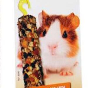 2. Bastones para cobayas con fruta y cereales, ideal para roedores mascotas.