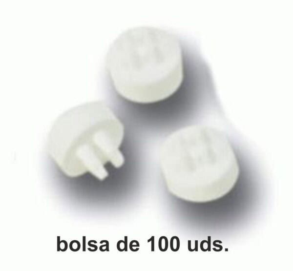 Alcohol y desinfectante para borrar las marcas de los pulsadores de las máquinas de tatuajes y micropigmentación.