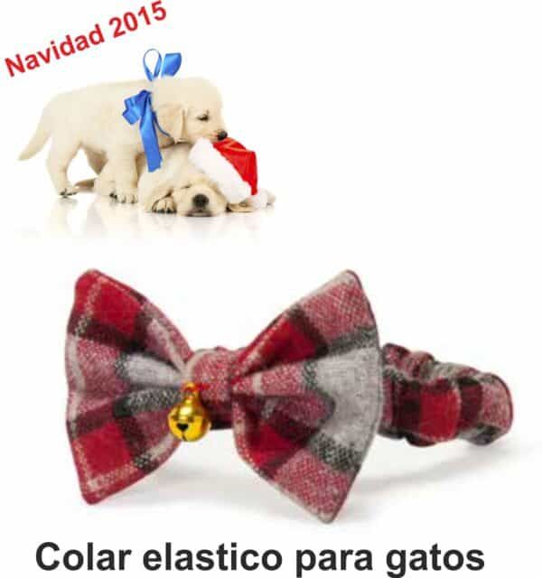 Pastel para gatos con lazo elástico y campana, accesorios para mascotas en Tienda TodoMASKOTAS.