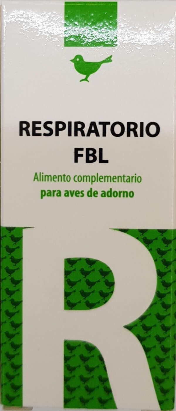 Respiratorio para aves de adorno, alimento complementario para mascotas, producto para la salud avícola, cuidado de aves de ornato.