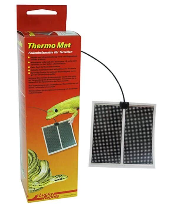 Cinta térmica para terrarios, control de temperatura en mascotas reptiles.