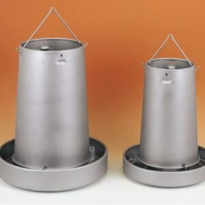 Metal alimentador para aves, com pratito extra, ideal para mascotas y jardines.