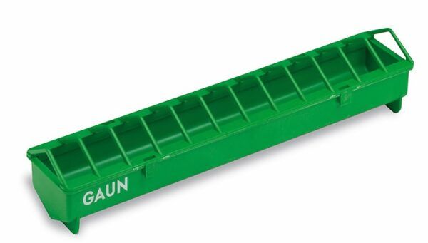 Palpicero de plástico verde para almacenamiento o jardín, tamaño largo.