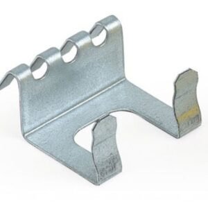 Arandela de montaje metálica para accesorios y mobiliario.