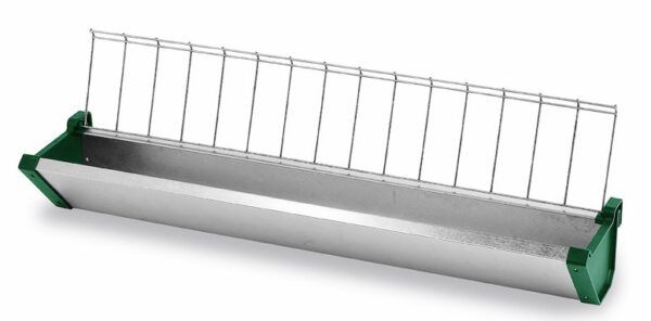 Cortador de césped con mango metálico y base robusta para jardín.