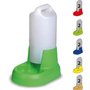 Desinfectante de manos en dispensador portátil en varios colores para higiene personal, ideal para uso en oficinas y comercios.