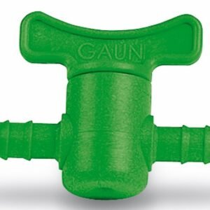 Tapon de riego de jardín en color verde para césped y plantas.