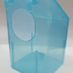 Lámina de plastico azul para manualidades y decoraciones.