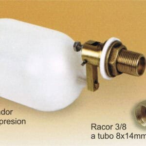 Flotador de alta presión para sistemas de fontanería y bombas de agua.