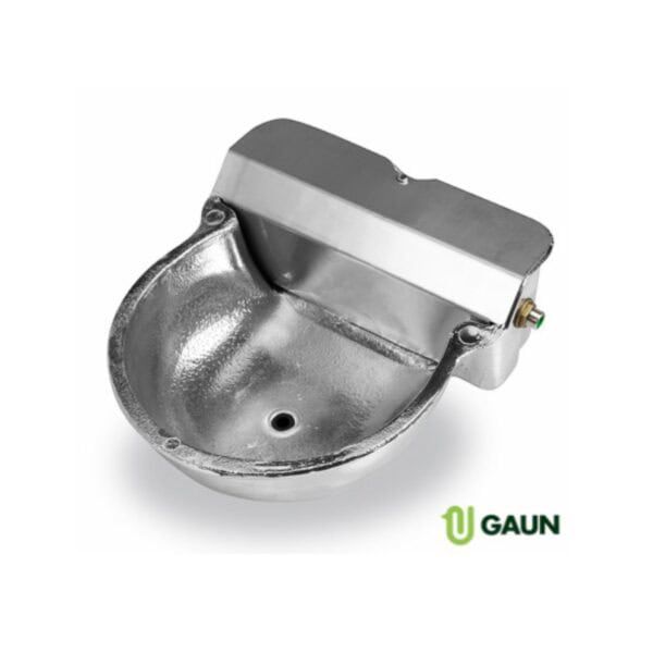 Taza de agua de aluminio para mascotas, robusta y duradera para comederos y bebederos.