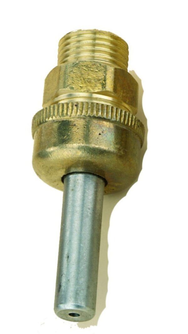 Buje de rosca metálico para maquinaria industrial.