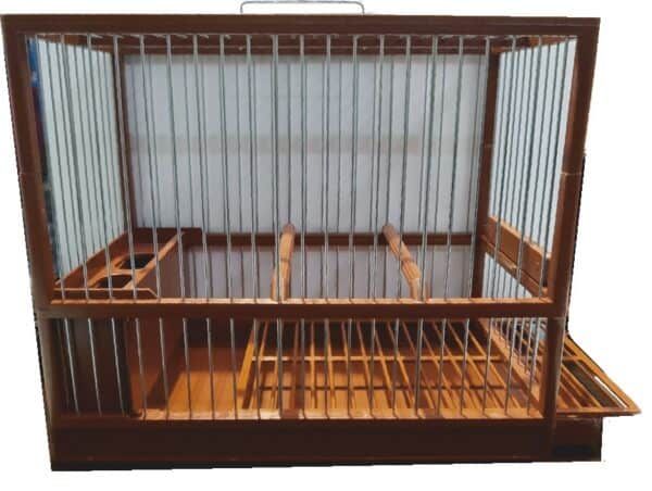 Jaula de madera y metal para mascotas, tamaño grande, resistente y segura para roedores y aves.