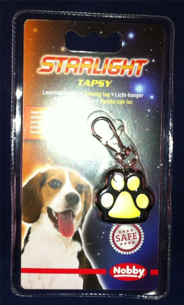 Percha con luz para perros y mascotas, cadena de seguridad, resistente y luminosa, ideal para paseos nocturnos.