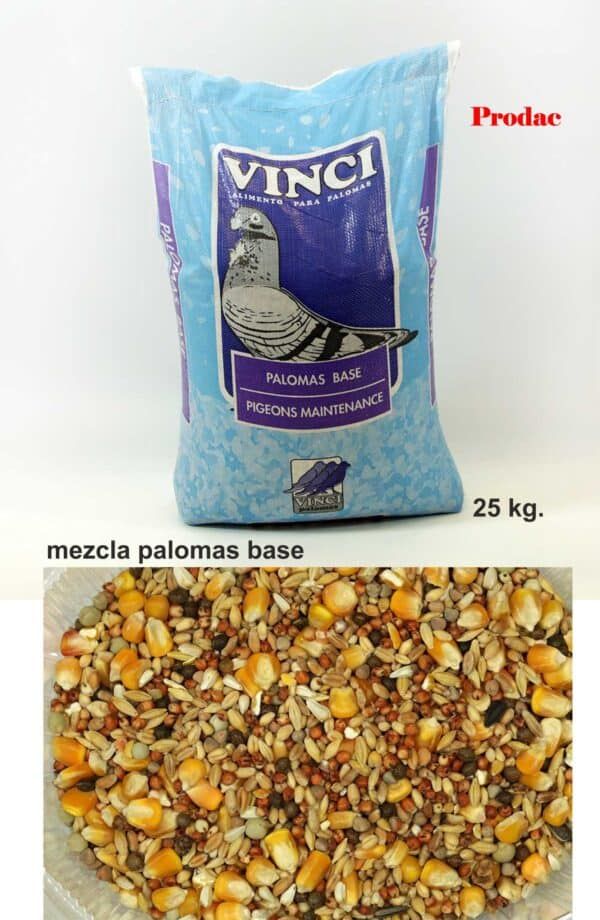 Vinci palomas base mezcla de semillas para palomas 25kg.