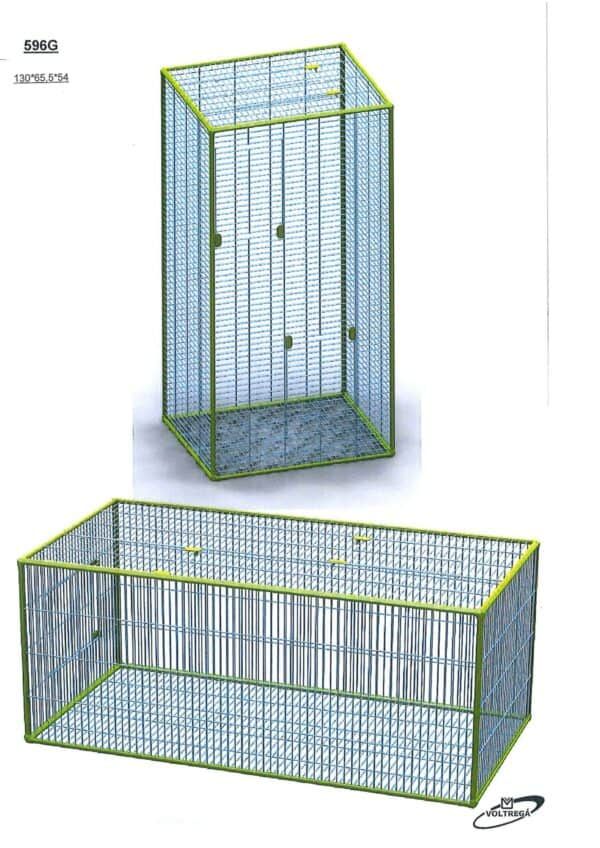 Puerta de jaula de metal para mascotas, ideal para cobayas y pequeños animales.