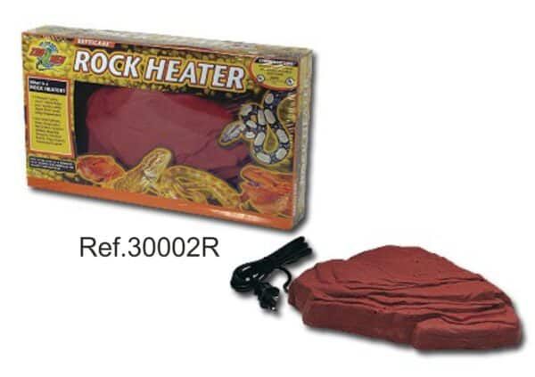 Alto: Alfombra calefactora Rock Heater para mascotas, 20W, ideal para animales en invierno.