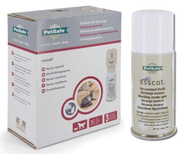 Spray repelente para gatos y mascotas, solución de adiestramiento para control de animales.