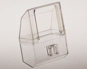 Bandeja de exhibición de acrílico para tiendas y展示 de productos personalizables.