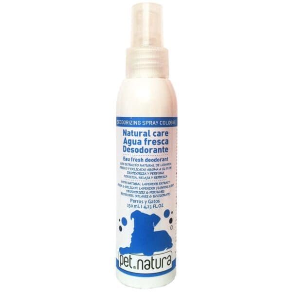 Spray desodorante natural para perros y gatos, con extracto de lavanda, 250 ml.