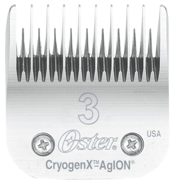 Filamento de cortapelo Oster CryogenX AgION para máquinas peluquería, precisión en corte.