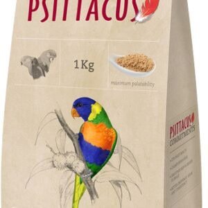 Harina para loris Psittacus 1kg, alimento natural para loros y aves exóticas.