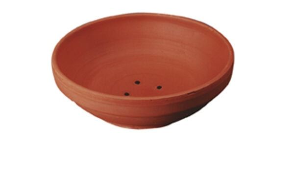 Tierra de barro para plantas o decoración natural, maceta artesanal de cerámica.