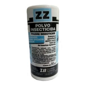 Insecticida en polvo para eliminar cucarachas, chinches y hormigas, resistente y efectivo.