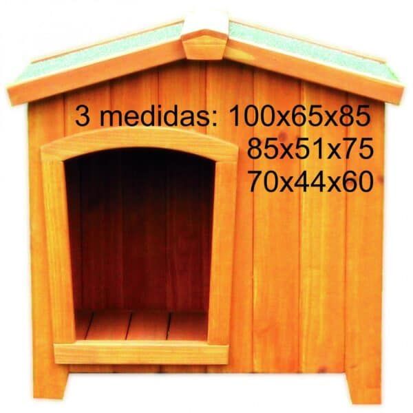 Caseta de madera para mascota, diferentes tamaños y medidas ideales para animales.