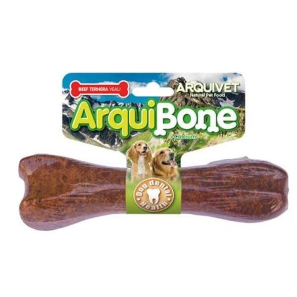 Hueso de juguete para perros de madera con aroma natural y vitaminas.