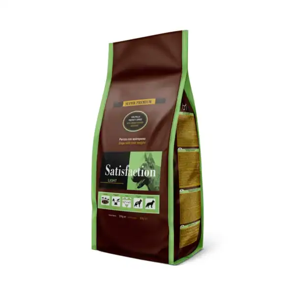Alimento para perros con sobrepeso, pienso premium Satisfaction Light 3kg.