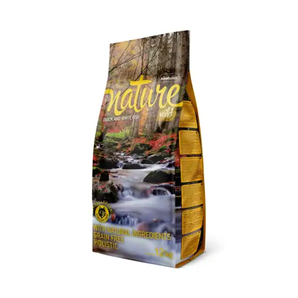 Abono natural para mascotas con ingredientes orgánicos, sin granos, 12 kg.