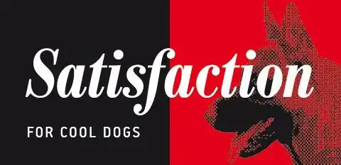 Perro de peluche con camiseta "Satisfaction" en tienda online TodoMASKOTAS.