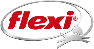 Flexi logo, tienda de mascotas y accesorios, mascotes blandas y divertidas para mascotas, tienda online de mascota flexible y accesorios.
