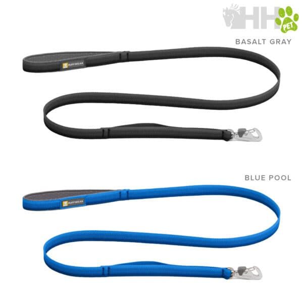 Correa para perro en color gris y azul, resistente y duradera, ideal para paseos seguros y cómodos.