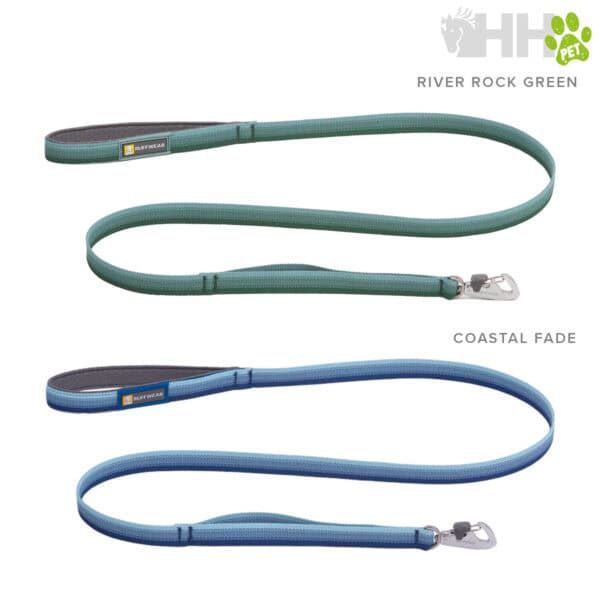 Cuerda de mascotas - Riendas para perros en colores River Rock Green y Coastal Fade.