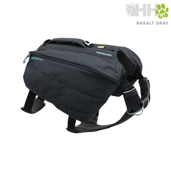 Mochila para mascotas Basalt Gray, resistente y cómoda para paseos y aventuras al aire libre.