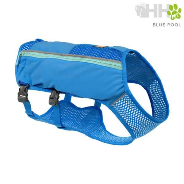 Alto text only:Correa para perros ligera y ajustable en color azul.