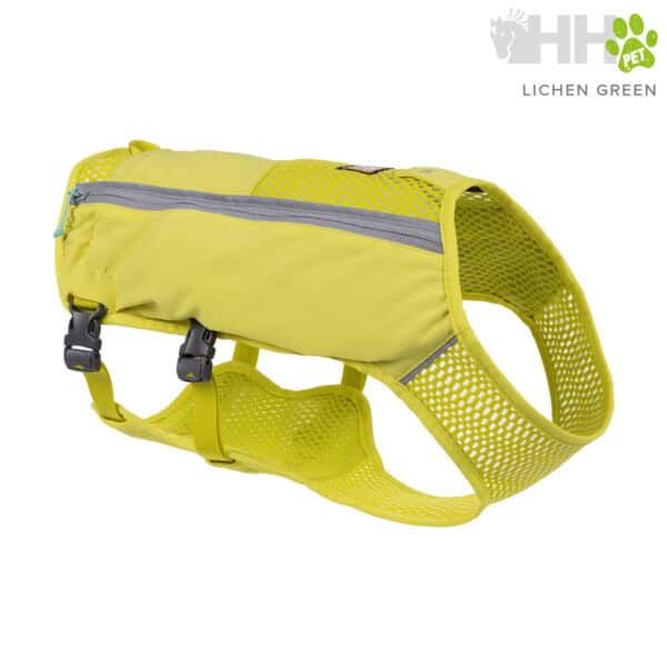 Correa para perros ecológica en verde lichen, ideal para paseos y entrenamiento.