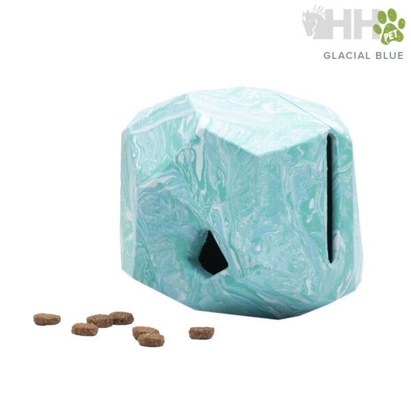 Pelletera de pienso para mascotas en color azul glaciar, ideal para comida húmeda y seca.