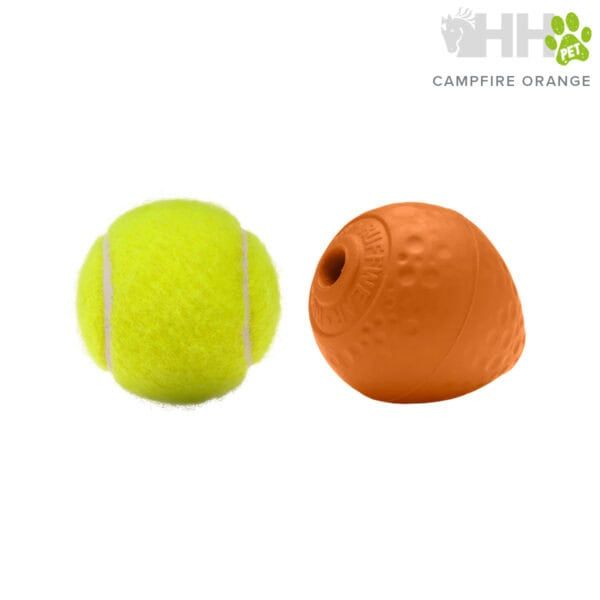Pelota de tenis y pelota de goma para perros Campfire Orange - TodoMASKOTAS.