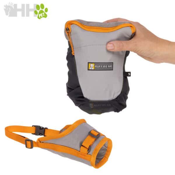 Ruffwear mochila y arnés para mascotas, resistente y ajustable, ideal para paseos y senderismo con perros.