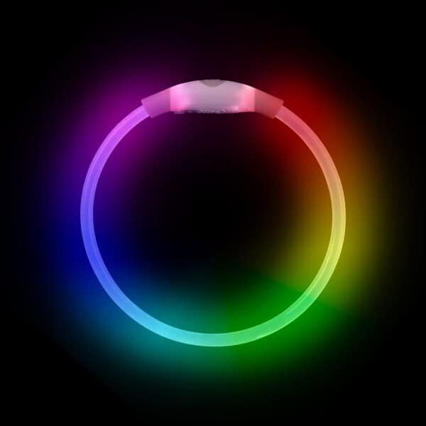 Neón con luz RGB, lámpara LED de colores vibrantes.